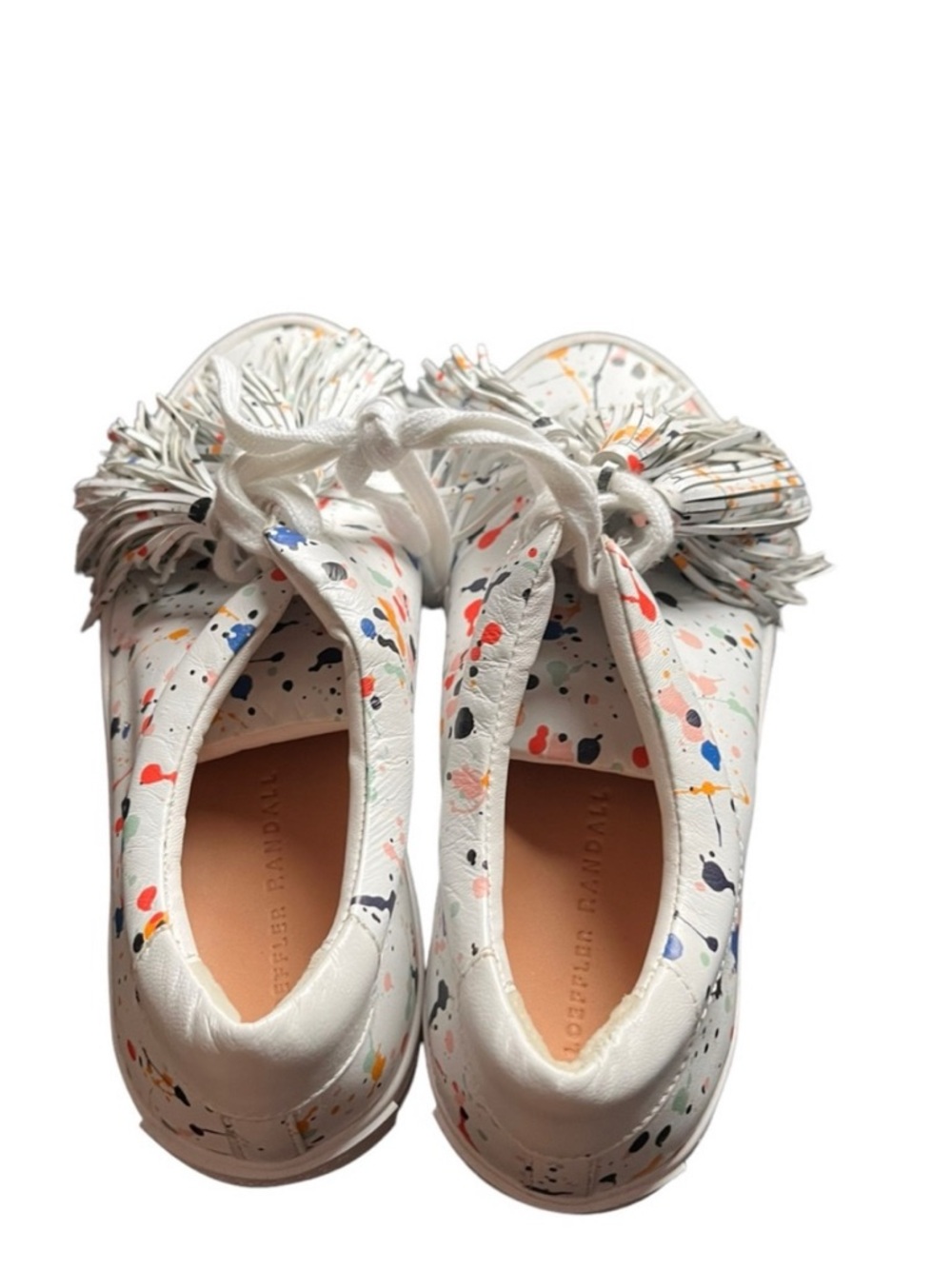 Loeffler Randall women’s painter fringe slip on shoes size 6